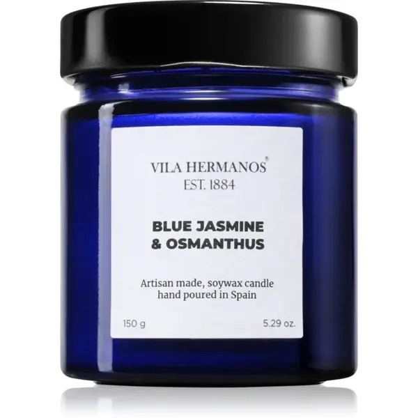 Vila Hermanos Apothecary Cobalt Blue Blue Jasmine & Osmanthus lumânare parfumată 150 g
