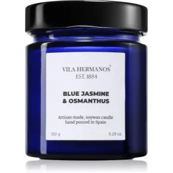 Vila Hermanos Apothecary Cobalt Blue Blue Jasmine & Osmanthus lumânare parfumată