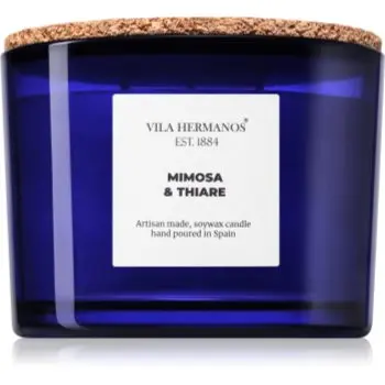 Vila Hermanos Apothecary Cobalt Blue Mimosa & Thiare lumânare parfumată
