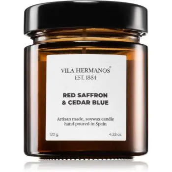 Vila Hermanos Apothecary Red Saffron & Cedar Blue lumânare parfumată