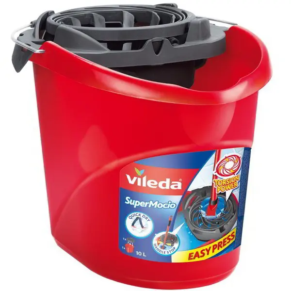 Vileda Galeata Vileda cu storcator pentru mop Power Press, 13 L, rosu
