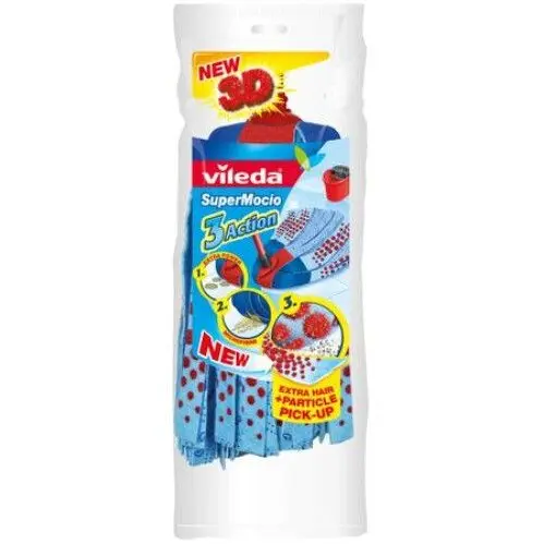 Vileda Mop Vileda F11482 3Action Velour UT (albastru)