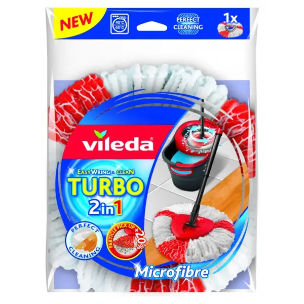 Vileda Rezerva Vileda Turbo 2 in 1, F19518 Easy Wring - compatibil F19411