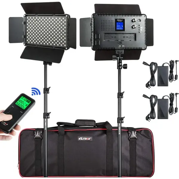 Viltrox Set 2 Lampi LED Viltrox VL-S192T Duo Kit, 45W, 3500lux, Bicolor 3300K-5600K
