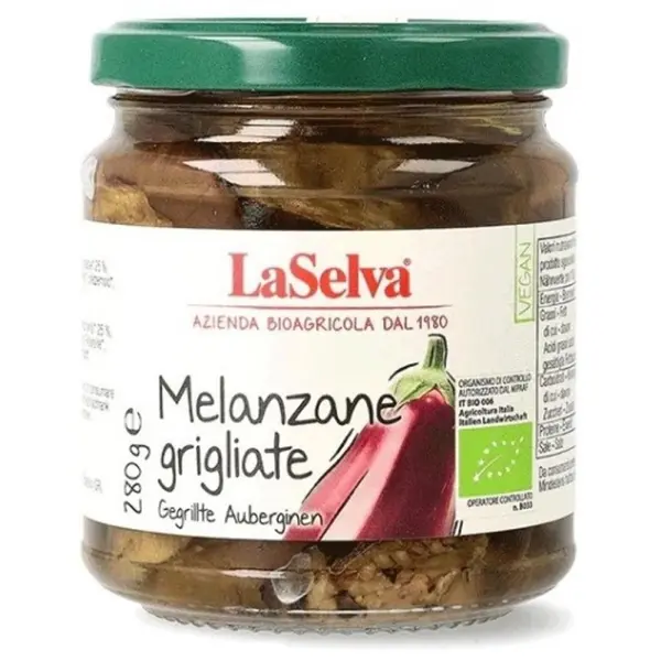 Vinete Bio la Gratar in Ulei, 280 g, La Selva