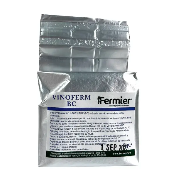 Vinoferm Basic Cerevisiae 100 gr, drojdie pentru vin alb sau rosu, Essedielle - Default Title