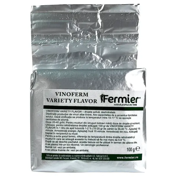 Vinoferm Variety Flavor 100 gr, drojdie speciala pentru vinuri albe, soiuri aromate si semiaromate, Essedielle - Default Title