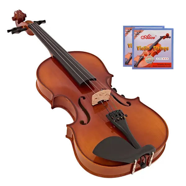 Vioara clasica, lemn, toc inclus, doua seturi corzi incluse, 3 4, 55 cm