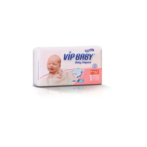 Vip Baby scutece copii Newborn 2-5 kg ( 44 buc)