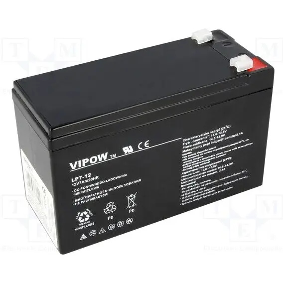 VIPOW Acumulator gel plumb 12 V, 7 Ah