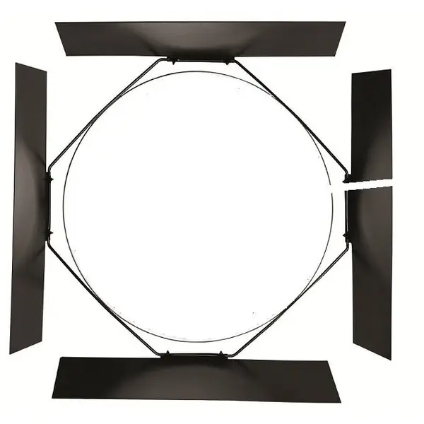 Visico Kit Visico RF-405C Beauty Dish Bowens 40.5cm (Negru/Alb) + Barndoor BD-405 pentru Blituri Studio