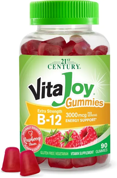 VitaJoy B-12, 3000 mcg, 90 tablete de jeleu, 21st Century