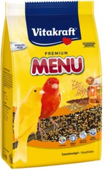 VITAKRAFT Menu VITAL cu Ierburi, Hrană completă pentru Canari