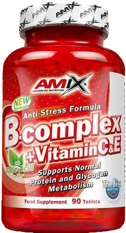 Vitamin B-Complex + Vitamin C & E, 90 tablete, Amix
