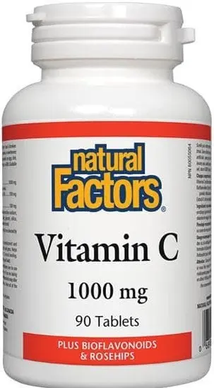 Vitamin C, 1000 mg, 90 tablete, Natural Factors