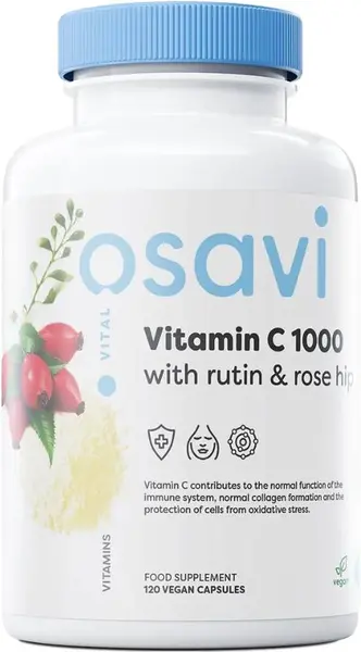 Vitamin C 1000 with Rutin & Rose Hip, 120 capsule, Osavi