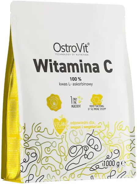 Vitamin C Powder, 1000 g, OstroVit