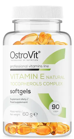 Vitamin E Natural Tocopherols Complex, 90 capsule, OstroVit