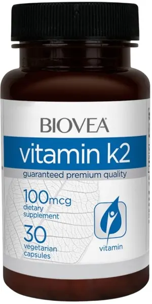 Vitamin K2, 100 mcg, 30 capsule, Biovea