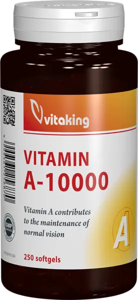 Vitamina A 10.000UI, 250 capsule gelatinoase, Vitaking