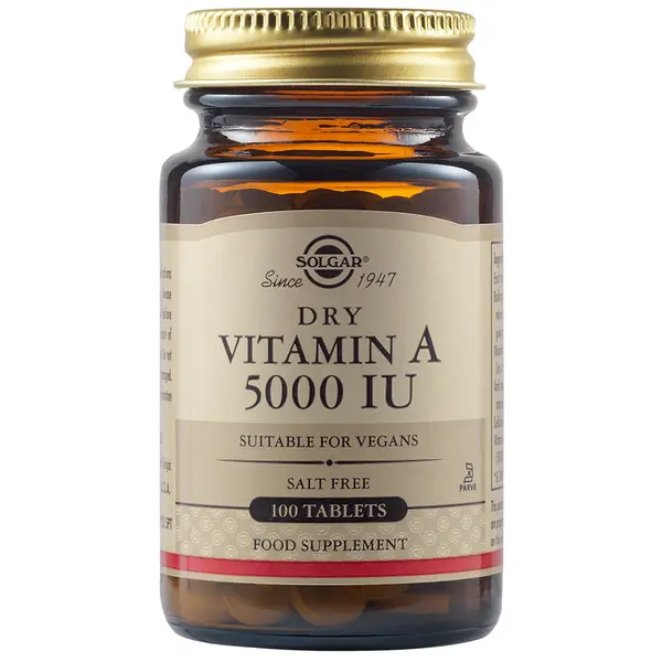 Vitamina A dry 5000 U.I. 100 tb. Solagar