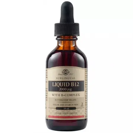 Vitamina B12 lichida, 2000 mcg, 59 ml, Solgar