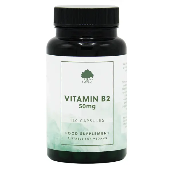 Vitamina B2 (Riboflavină) 50mg - 120 capsule - Default Title