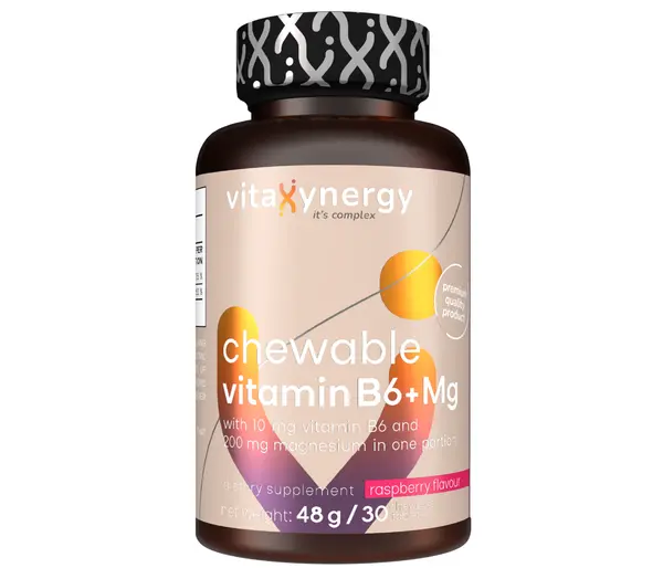 Vitamina B6 + Mg, 30 tablete masticabile, Vitaxynergy