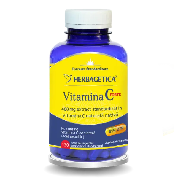 Vitamina C Forte 400mg, 120 capsule, Herbagetica