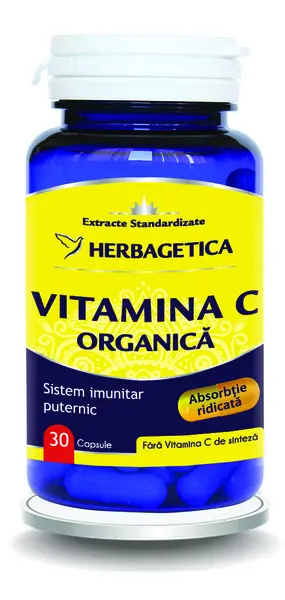 Vitamina C Organica, 30 capsule, Herbagetica