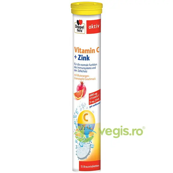 Vitamina C + Zinc Aktiv 15cpr efervescente