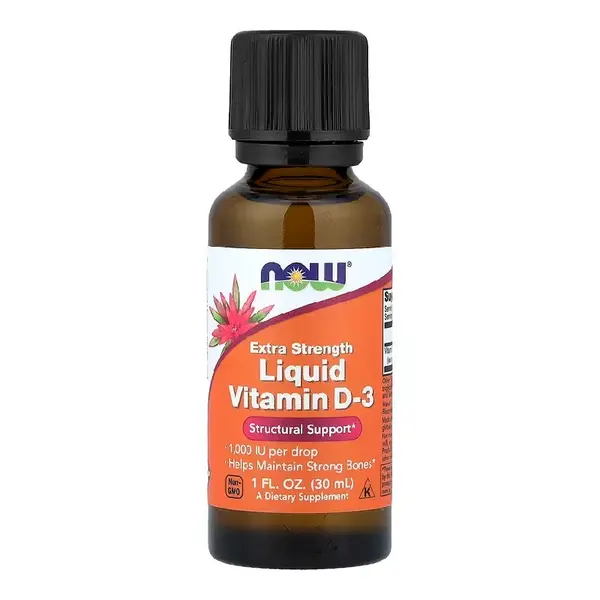 Vitamina D-3 Lichida Extra, 1000 UI/picatura, 30 ml, Now Foods