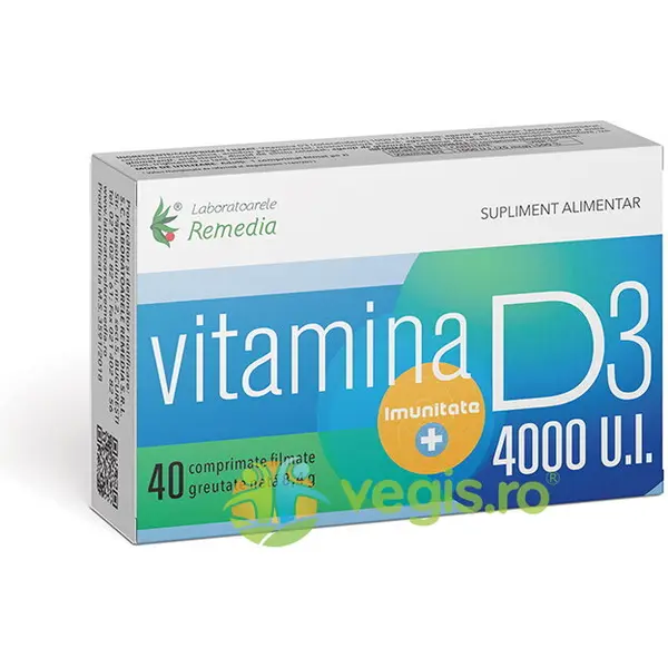 Vitamina D3 4000UI 40cpr