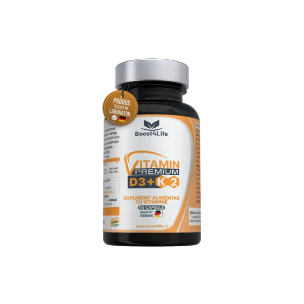 Vitamina D3 + K2 Premium MGCaps®, 60 capsule, Boost4Life