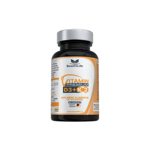 Vitamina D3 + K2 Premium MGCaps®, 60 capsule, Boost4Life