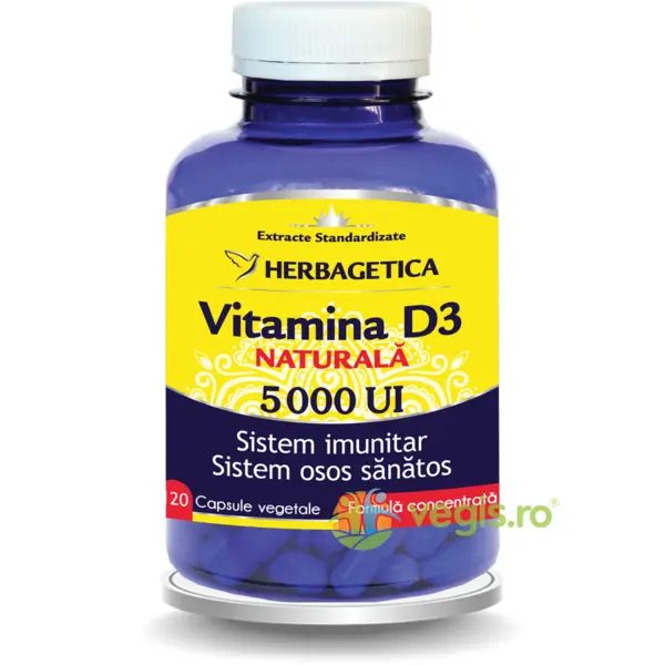Vitamina D3 Naturala 5000 U.I 120cps