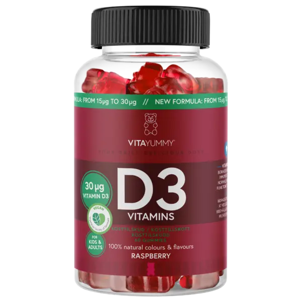 Vitamina D3 ursuleti gumati vegani, 60 jeleuri, Vitayummy