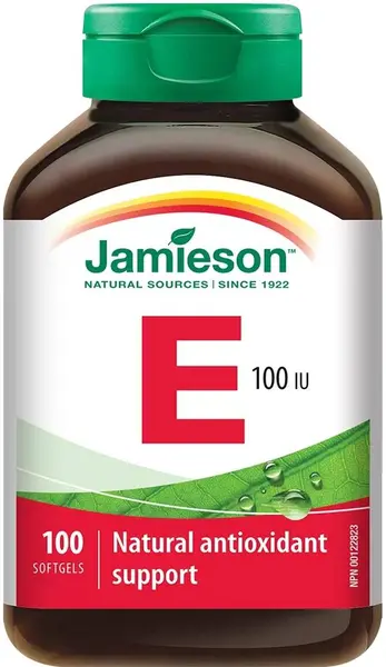Vitamina E, 100 IU, 100 capsule, Jamieson