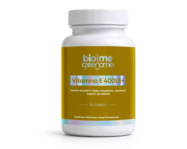 Vitamina E (naturală) 400UI+, 30 capsule - Default Title