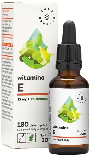 Vitamina E, picături, 30 ml, Aura Herbals