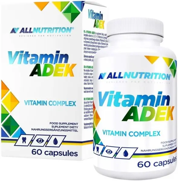 Vitamine ADEK, 60 capsule, AllNutrition