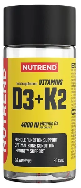Vitamins D3 + K2, 90 capsule, Nutrend