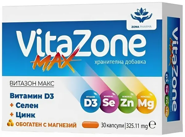 Vitazon Max, 325.11 mg, 30 capsule, Zona Pharma