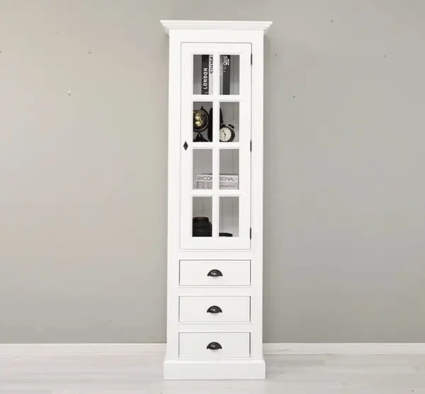 Vitrina cu 1 usa si 3 sertare - Culoare_P004 - VOPSIT