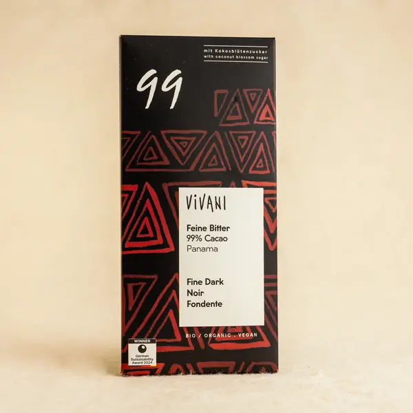 Vivani ciocolata neagra 99% cacao 80g ECO