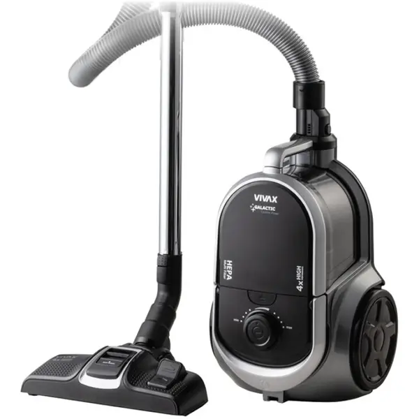 VIVAX Aspirator fara sac Vivax VCC-8004AB, 800W, filtru HEPA 12, Negru