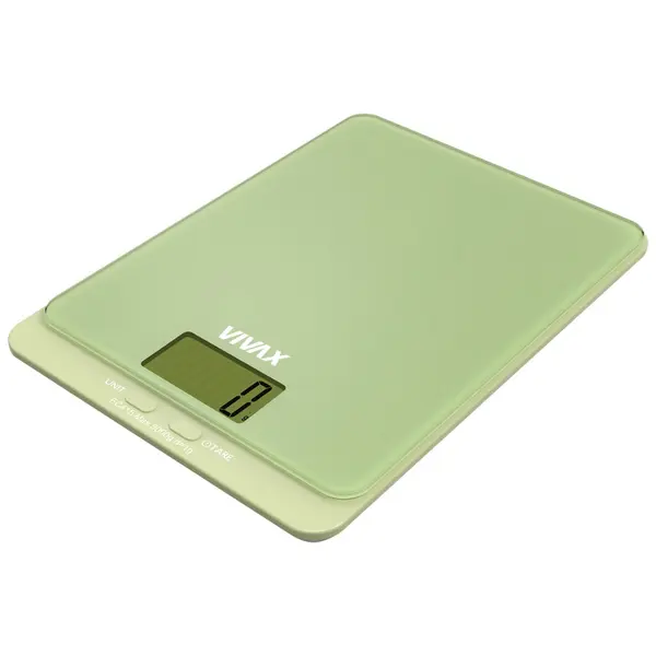 VIVAX Cantar de bucatarie Vivax KS-502G, Ecran digital, 5 Kg, Sticla, Verde