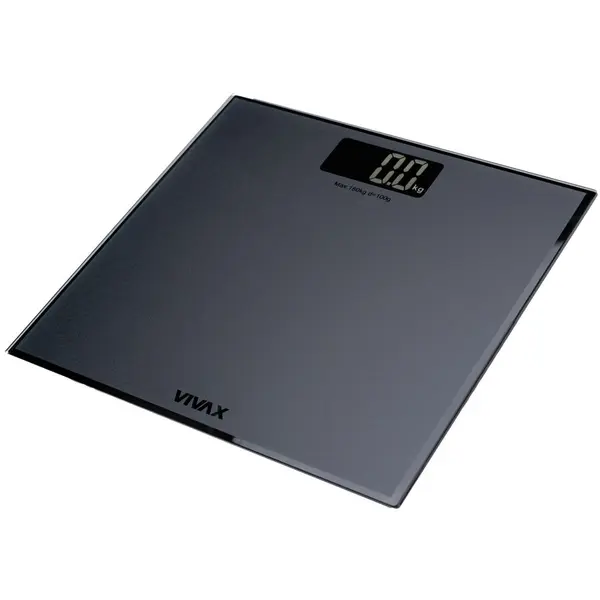 VIVAX Cantar pentru baie Vivax PS-157BM, 180 Kg, Sticla Neagra