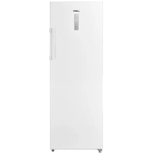 VIVAX Congelator vertical VIVAX VF-238EDNF W, 238L, Full No Frost, Clasa E, Termostat Digital reglabil, Usa reversibila, Super cool, Super freeze, 7 cutii depozitare, H 142 cm, Alb