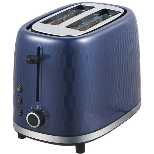 VIVAX Prajitor de paine Vivax TS-950B Vintage, 950 W, 2 felii, Termostat reglabil, Albastru
